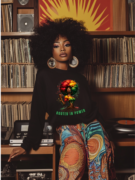 Powerful Crewneck Sweatshirt - Rooted In Power Design