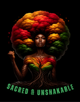 Sacred and Unshakeable Sweatshirt - Black Identity Strength Ancestral Legacy