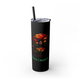Empowering Skinny Tumbler with Straw, 20oz | Rooted in Power Travel Mug, Afrocentric Water Bottle, Inspirational Gift, Eco-Friendly [...]