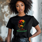 Rooted in Power Graphic Tee – Strength & Resilience Statement Shirt