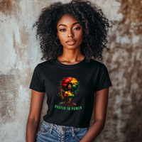 Rooted in Power Graphic Tee – Strength & Resilience Statement Shirt