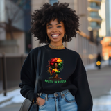 Rooted In Power CrewNeck Pullover Sweatshirt - Black Identity and Strength